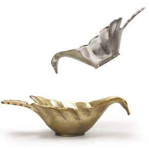 Gilded Dove Bowl