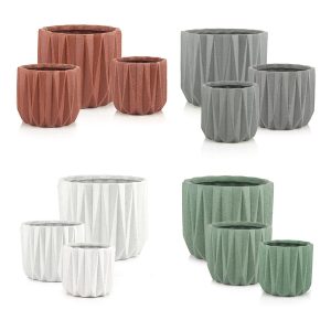 Geometric Ceramic Pot