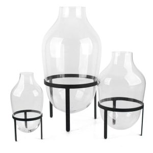 Glass Floor Vase