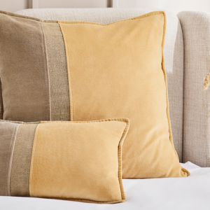 Christy "Antibes" Decorative Filled Cushion in Camel
