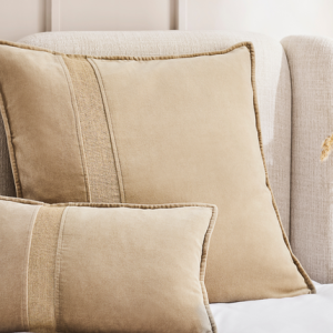 Christy "Antibes" Decorative Filled Cushion in Sand (Taupe)