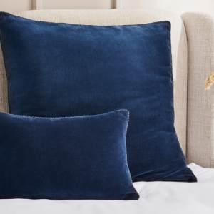 Christy "Arles" Decorative Filled Cushion in Navy