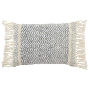 Jaipur Living Iker Global Bazaar Light Blue Indoor Outdoor Lumbar Pillow - 16x24