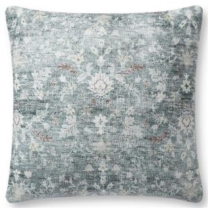 Virginia French Country Grey Floral Throw Pillow - 18x18