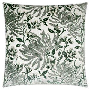 Zosima French Country Green Floral Patterned Decorative Throw Pillow - 24x24