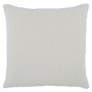 Harper Modern Classic White Striped Cotton Throw Pillow - 22x22