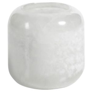 Fia Modern Classic Natural White Alabaster Tealight Candleholder - Set of 4