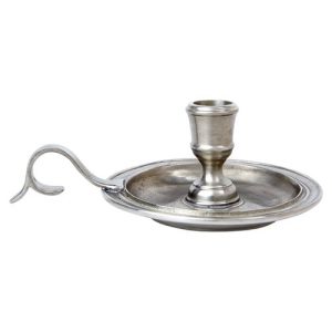 MATCH Lago French Country Silver Pewter Candlestick Candle Holder