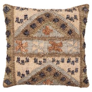 Everett Global Bazaar Brown Woven Decorative Throw Pillow - 20x20