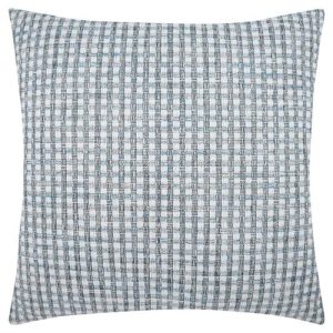Bailey Modern Blue Checkered Decorative Indoor Outdoor Throw Pillow - 22x22