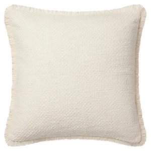 Coastal Beach Cream Down Fill Decorative Throw Pillow - 22x22