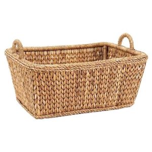 Sweater Weave Coastal Natural Handwoven Rattan Euro Market Basket
