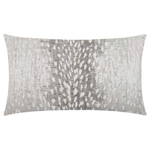 Albene Modern Silver Animal Print Decorative Lumbar Pillow - 14x24