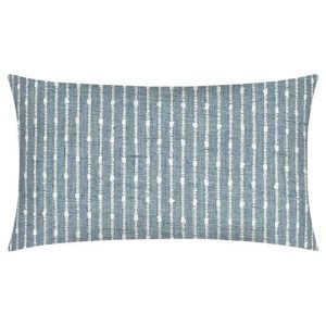 Dune Coastal Blue Denim Feather Down Decorative Throw Pillow - 14x24