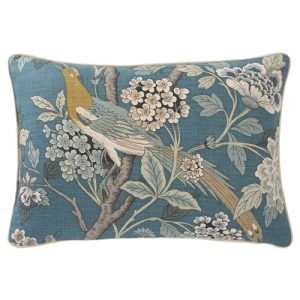 Hattie Garden Teal Lumbar Pillow - 15x23