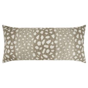 Portia Modern Classic Brown Animal Print Indoor Outdoor Lumbar Pillow - 12x24