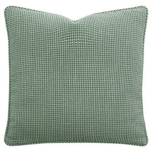 Cielle Updated Traditional Green Crosshatch Decorative Throw Pillow - 20x20