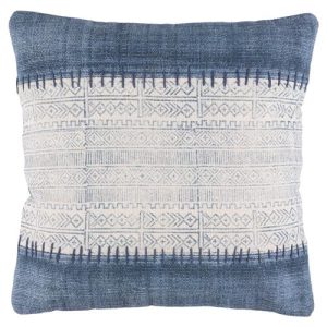 Shibi Bazaar Navy Indigo Stitch Pillow - 20x20