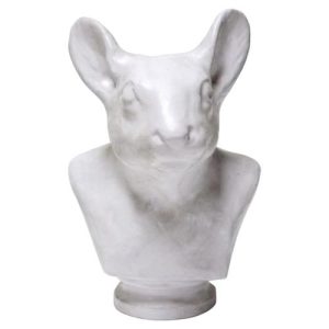 Oly Studio Nutkin Modern Classic Squirrel White Resin Sculpture