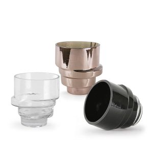 Swirling Premium Solid Glass Vase