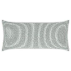 Lea Coastal Beach Grey Indoor Outdoor Lumbar Pillow  - 12x24