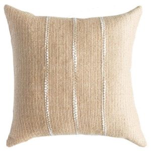 Monte Coastal Beige Handwoven Pillow Cover
