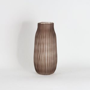 Grain Striped Glass Vase